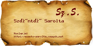 Szántó Sarolta névjegykártya